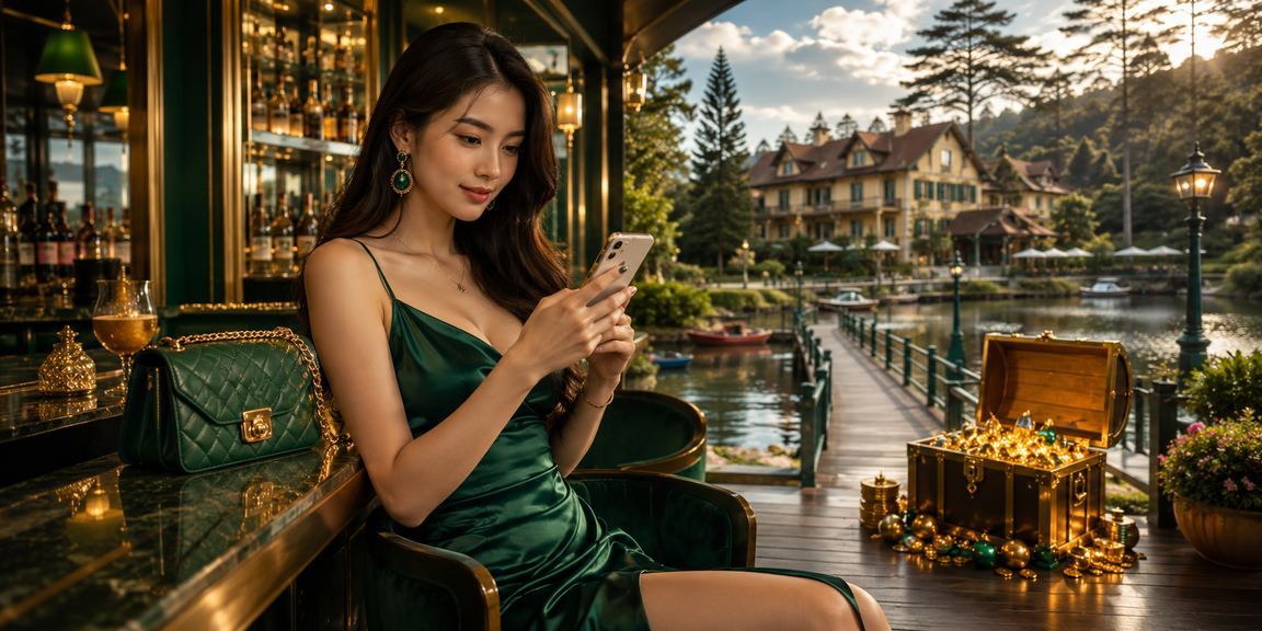 Người chơi slot game tại Đà Lạt với giao diện 1666 trên điện thoại