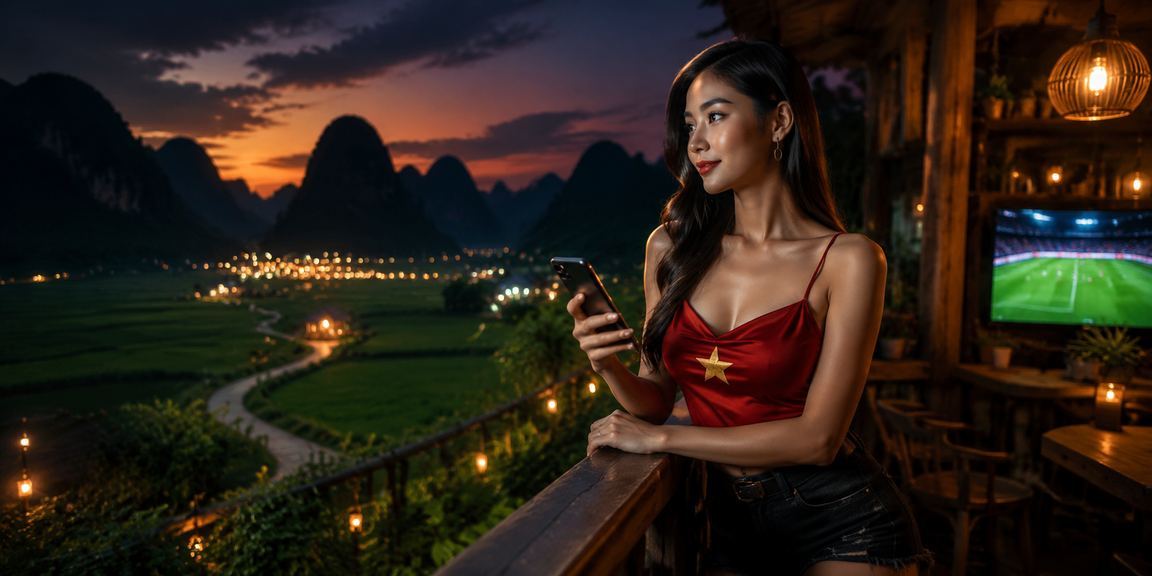 Người hâm mộ bóng đá tại Ninh Bình theo dõi trận đấu và đặt kèo trên điện thoại